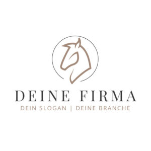 Logo Pferdekopf stilisiert